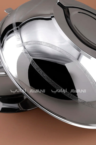 Silver Stainless Steel Hot Pot 6000ML – Hot & Fresh