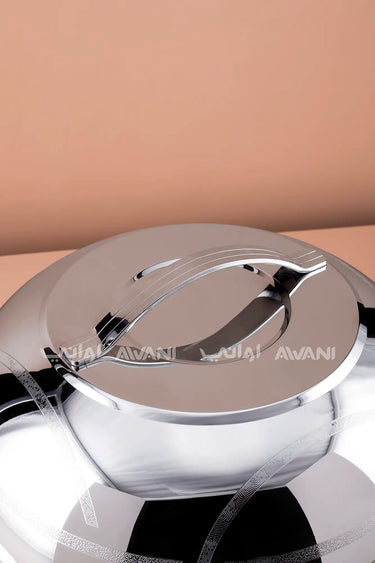 Silver Stainless Steel Hot Pot 8000ML – Hot & Fresh