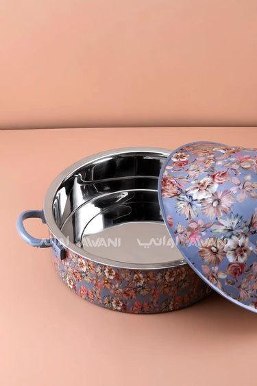Insulated Hot Pot Stainless Steel (8000 ML) - Blue Floral