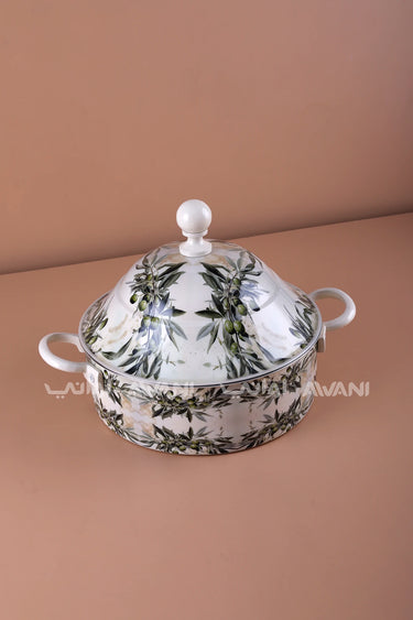 3.5 L Stainless Steel Insulated Hot Pot – Olive Design