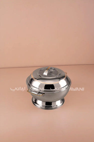 4000ML Stainless Steel Hot Pot Silver /Gold