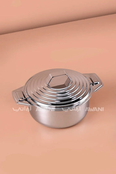 Insulated Stainless Steel Hot Pot – Silver Silver (500 ml)