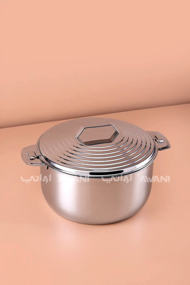 Insulated Stainless Steel Hot Pot – Silver Silver (5000 ml)