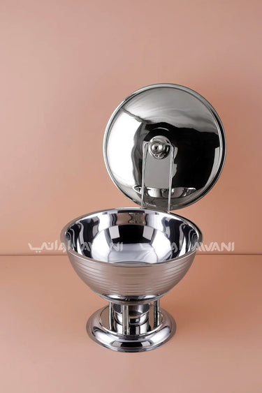 8L Round Silver Warmer / Chafing Dish