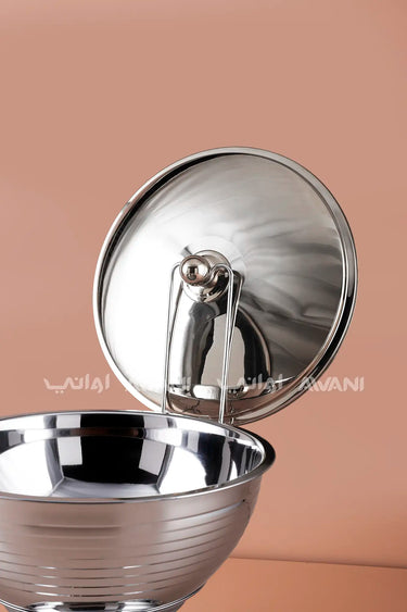 8L Round Silver Warmer / Chafing Dish