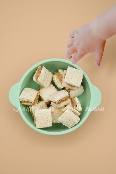 Bite-Sized Sandwich Cutter Set: Mini Squares & Triangles (Teal/Green)