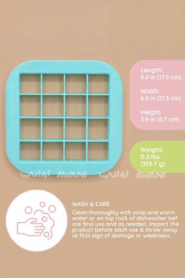 Bite-Sized Sandwich Cutter Set: Mini Squares & Triangles (Teal/Green)