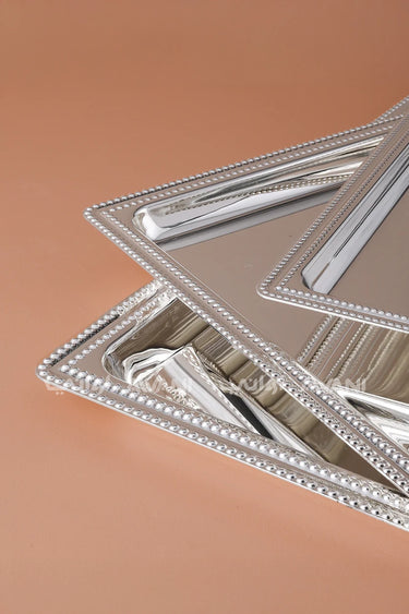 Silver Tray Set - 3-Piece