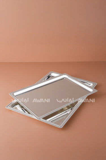 Silver Tray Set - 3-Piece