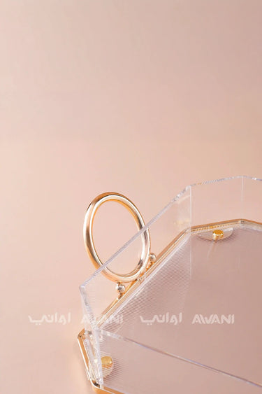 Acrylic Serving Tray - Gold