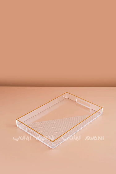 Sawani (Tray) - Gold and Clear