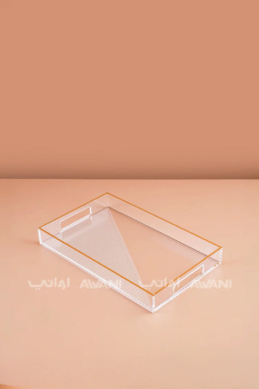 Sawani (Tray) - Gold and Clear