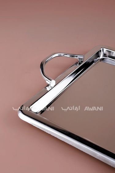 SILVER TRAY WITH HANDLE