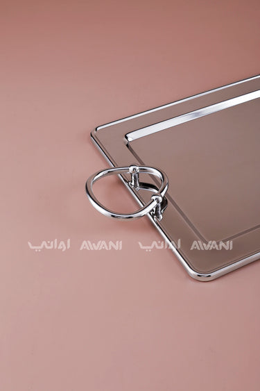 SILVER TRAY WITH HANDLE
