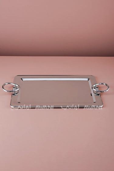 SILVER TRAY WITH HANDLE