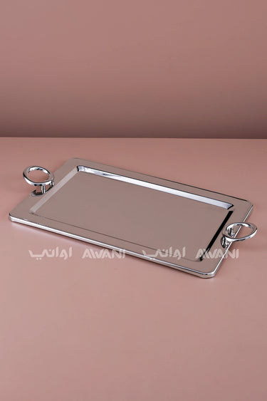 SILVER TRAY W/HANDLE