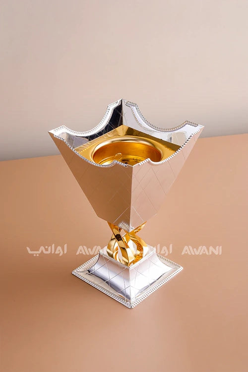 Incense Burner - Silver + Gold