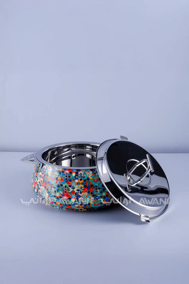 Multicolor Stainless Steel Hotpot – 2500 ML