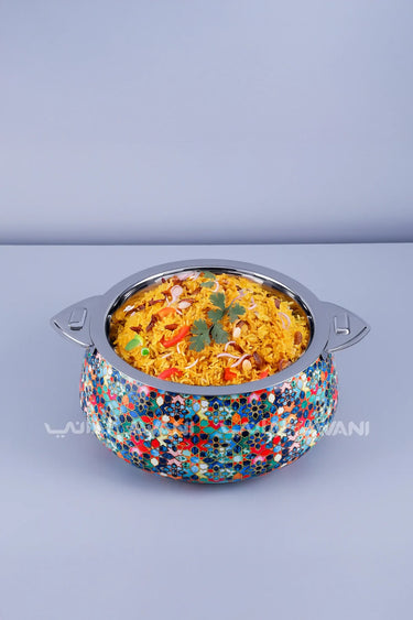 Multicolor Stainless Steel Hotpot – 2500 ML