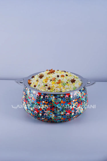 Multicolor Stainless Steel Hotpot – 5000 ML