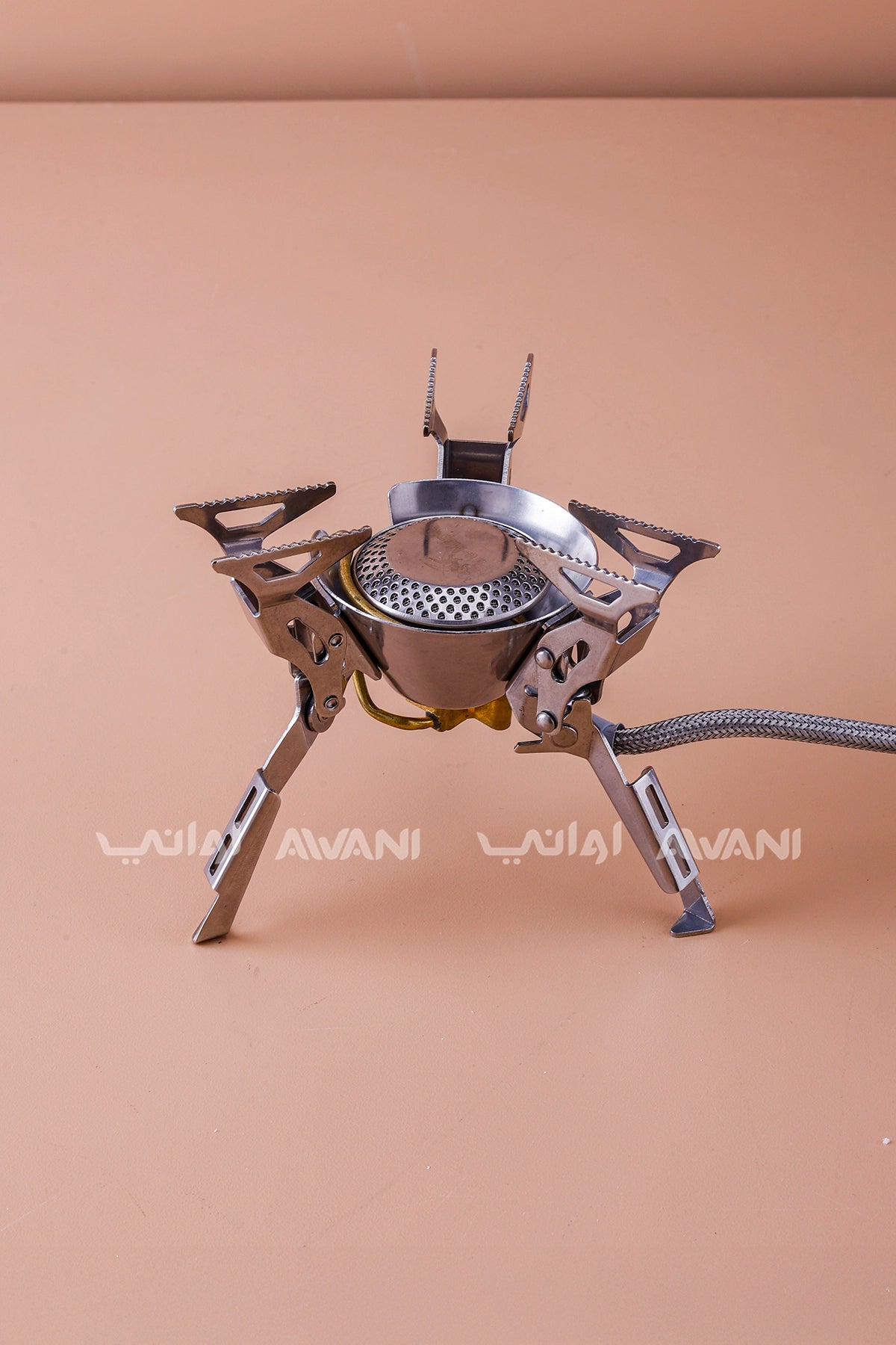 Portable Camping Stove with Folding Supports