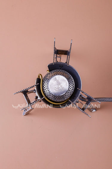 Portable Camping Stove with Folding Supports