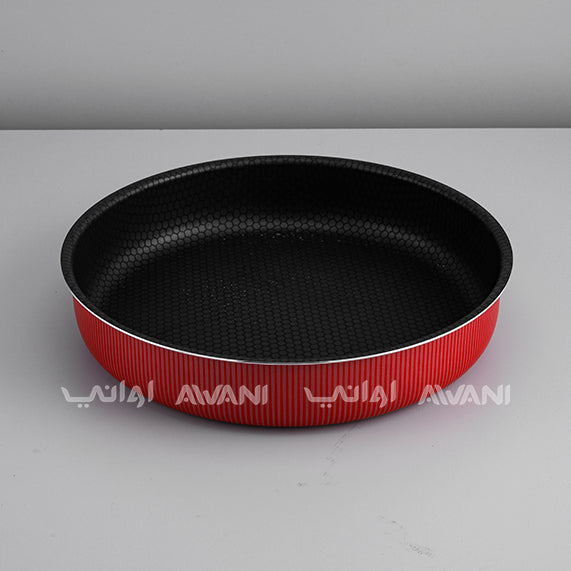 Baking Pan | Oven Dish | Non-Stick Coating | Heat Diffusion | Easy Cleaning | Red - 32 Cm