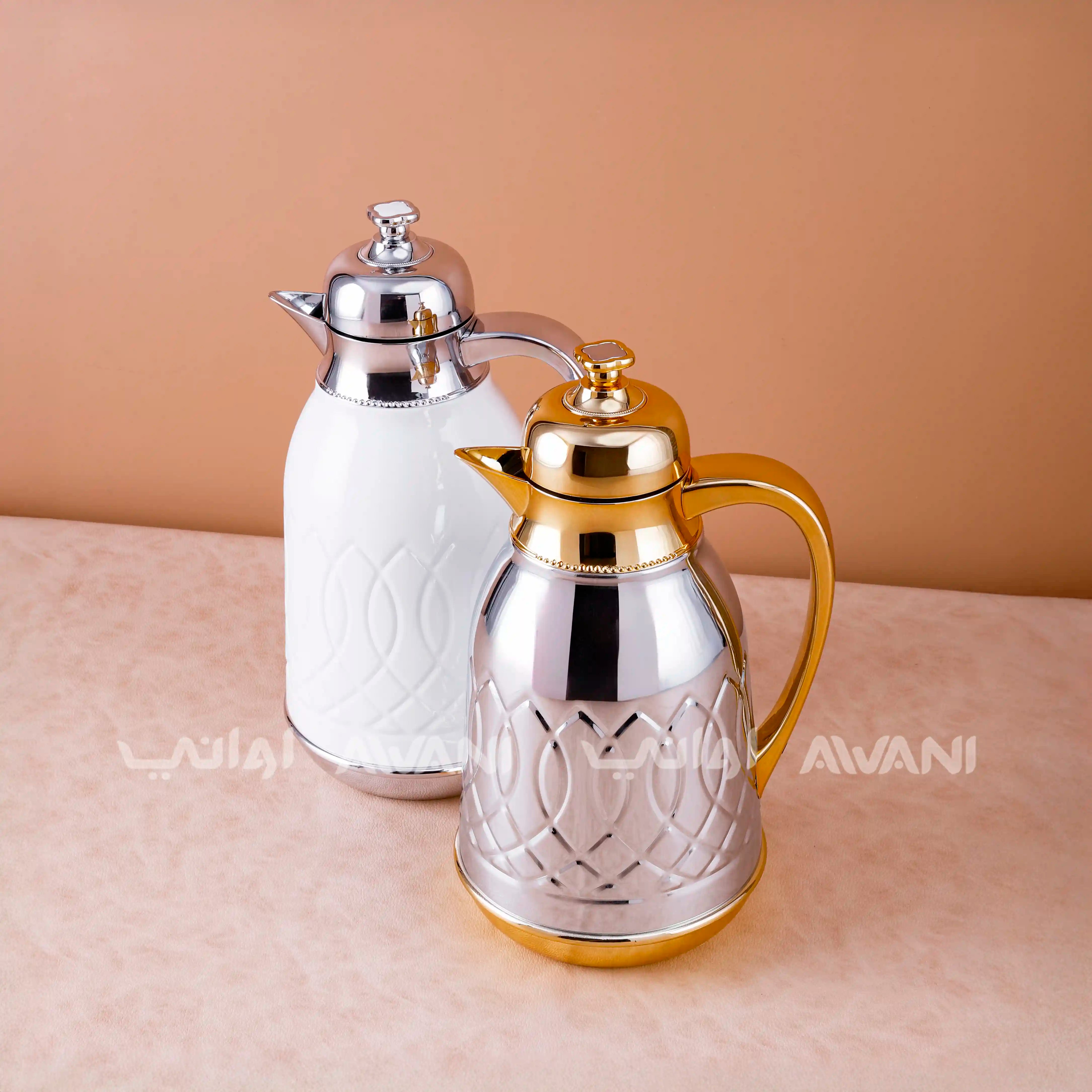 Flask Set – Silver & Gold Finish