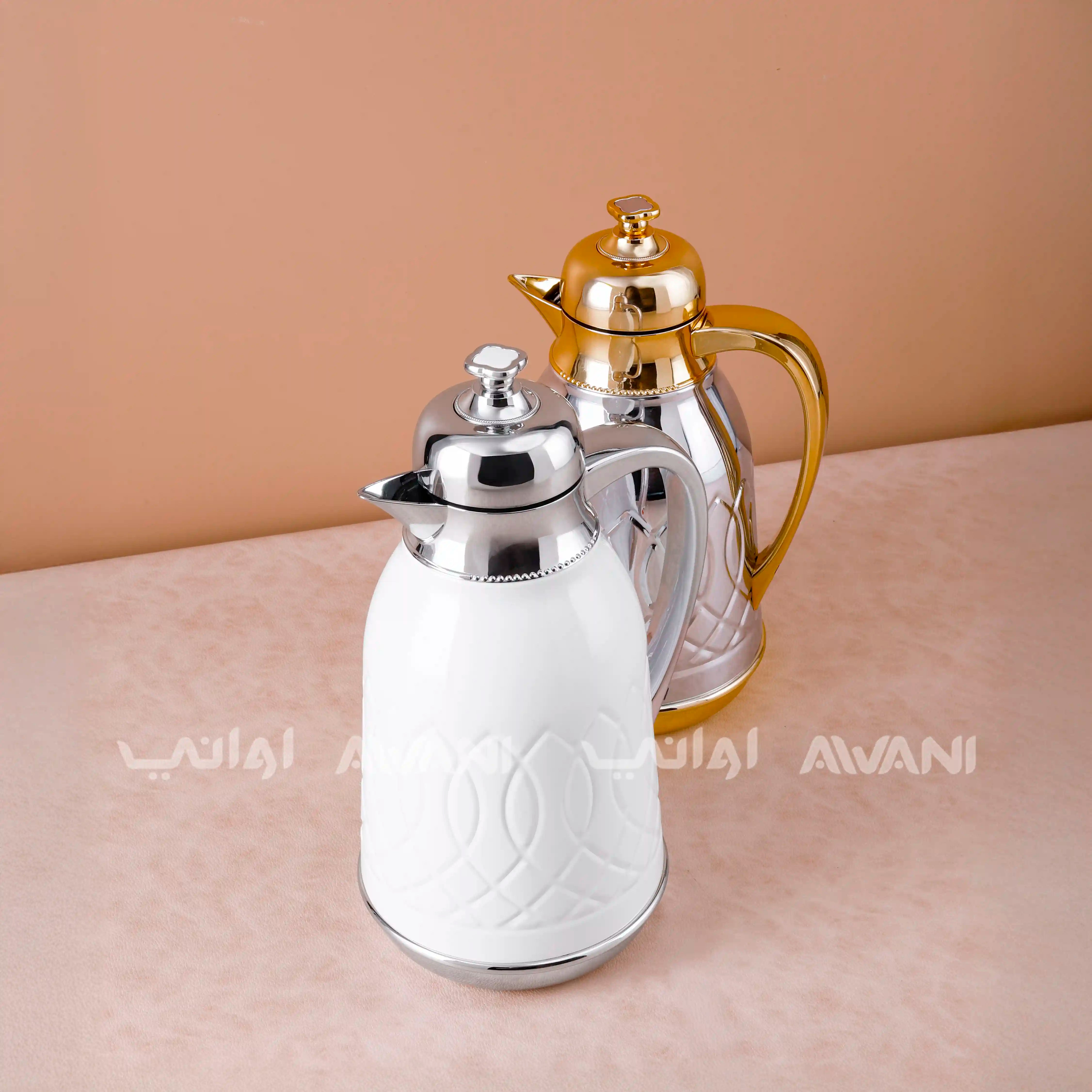 Flask Set – Silver & Gold Finish