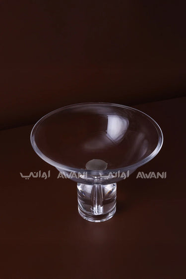 Small Plain Round Crystal Fruit Bowl