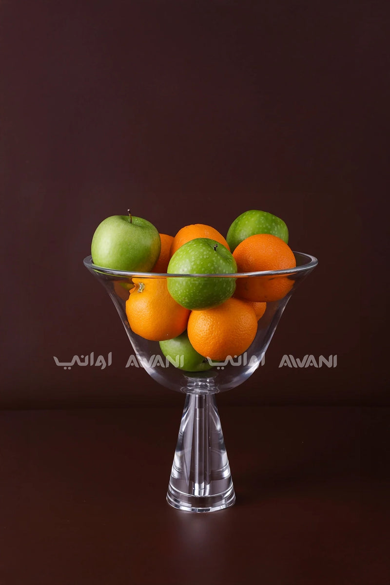 Large Round Crystal Fruit Bowl