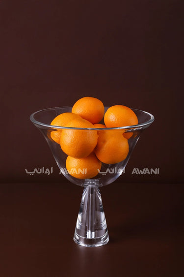 Large Round Crystal Fruit Bowl