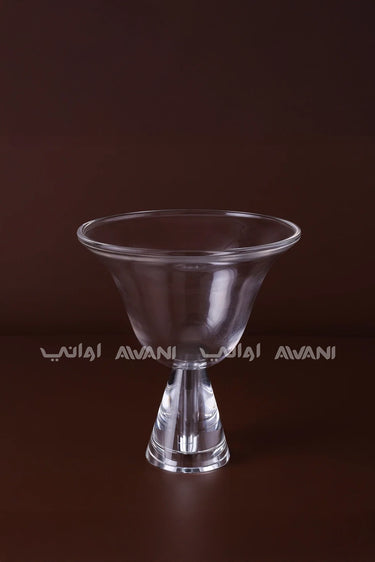 Small Round V-Shaped Crystal Fruit Bowl