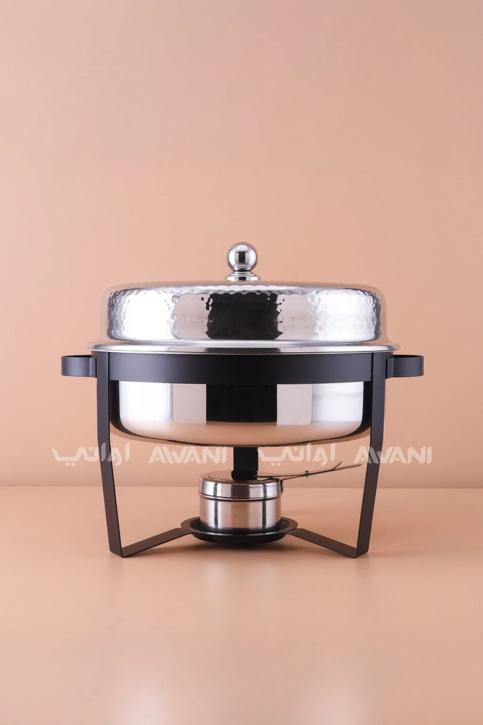 Tri-Glow 5L Chafing Dish – Silver & Black