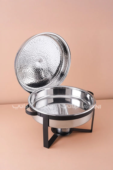 Tri-Glow 7L Chafing Dish – Silver & Black