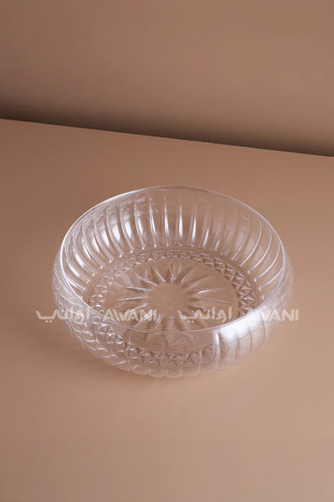 Round Elegant Crystal Glass Bowl