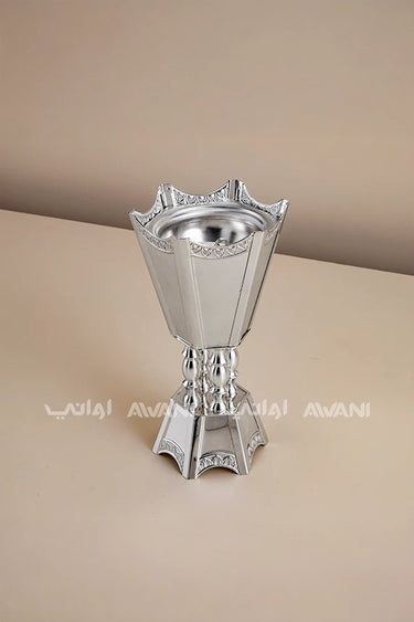 Elegant Silver Metal (Incense Burner) Silver - Small