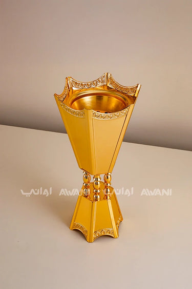 Elegant Silver Metal (Incense Burner) Silver - Large