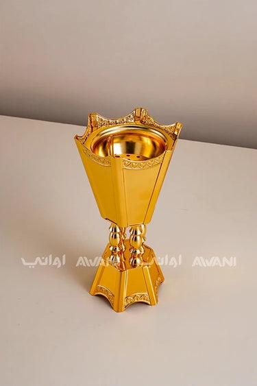 Elegant Silver Metal (Incense Burner) Silver - Small