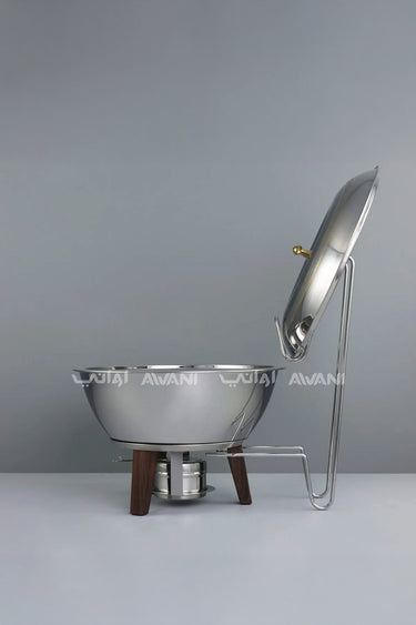 CHAFER WITH WOOD STAND