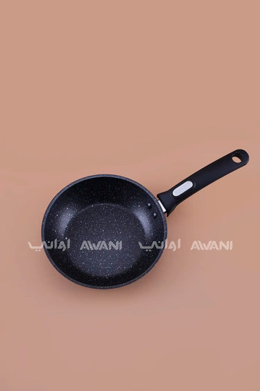Non-Stick Frying Pan with Marble Coating – [18 CM] - Black