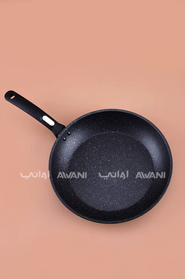 Non-Stick Frying Pan with Marble Coating – [28 CM] - Black