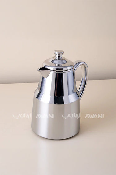Luxury Stainless Steel Arabic Coffee Dallah with Silver  – 0.650 ML