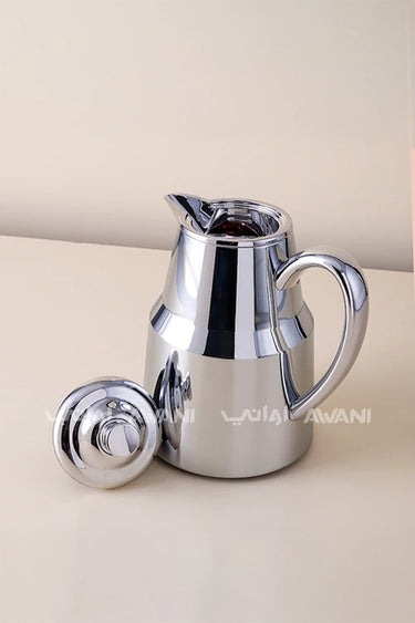 Luxury Stainless Steel Arabic Coffee Dallah with Silver  – 0.650 ML