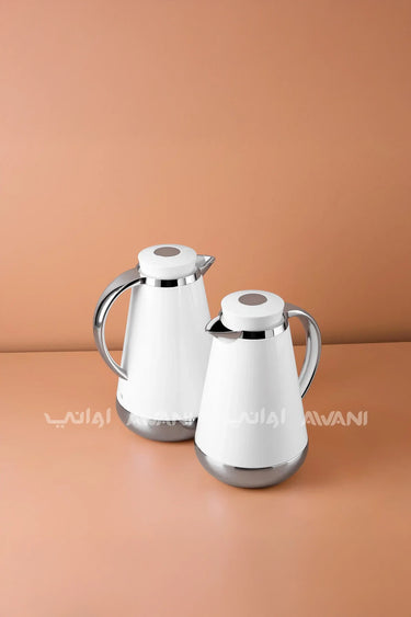 Stainless Steel Thermal Flask  | 1L & 0.75L | White and Silver