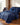 6-Piece Textured Jacquard Comforter Set with Embroidered Accent Shams – Navy Blue