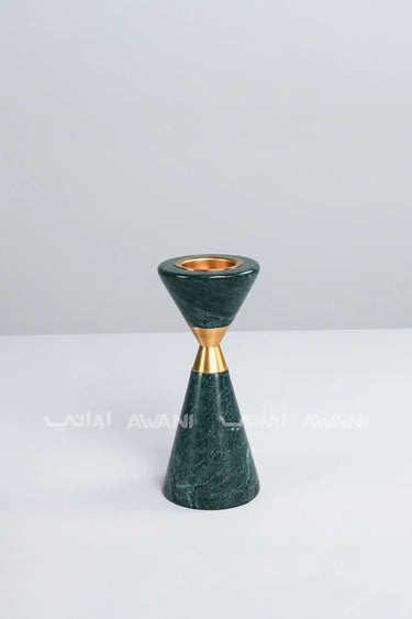 Modern Ceramic Green & Gold Burner Holders