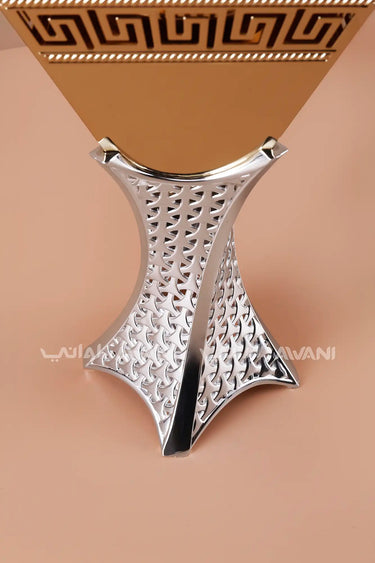 Silver Mabkhara – Elegant Metal Incense Bakhoor Burner (Medium)
