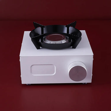 Sleek White Portable Cooking Stove