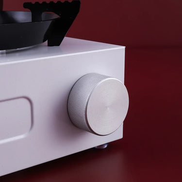 Sleek White Portable Cooking Stove